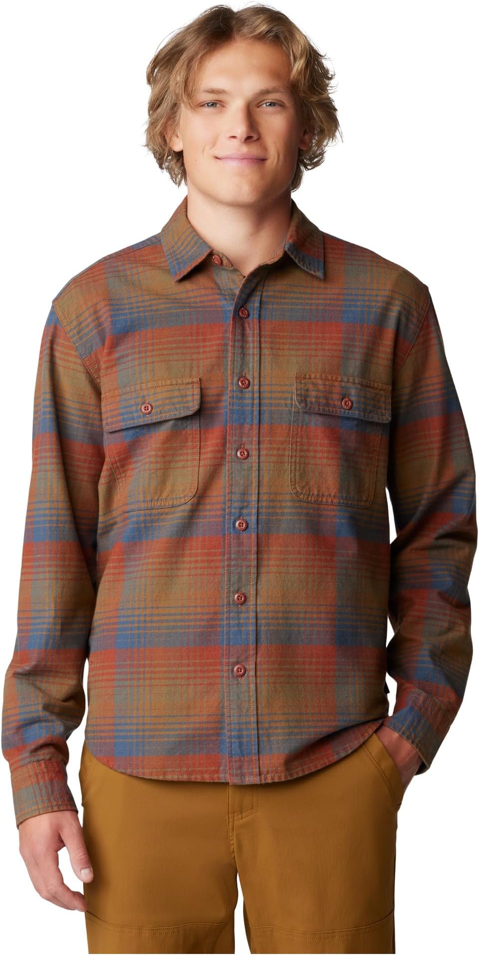 

Рубашка Mountain Hardwear Dusk Creek Flannel Long Sleeve Shirt, цвет Iron Oxide Glasshouse Plaid