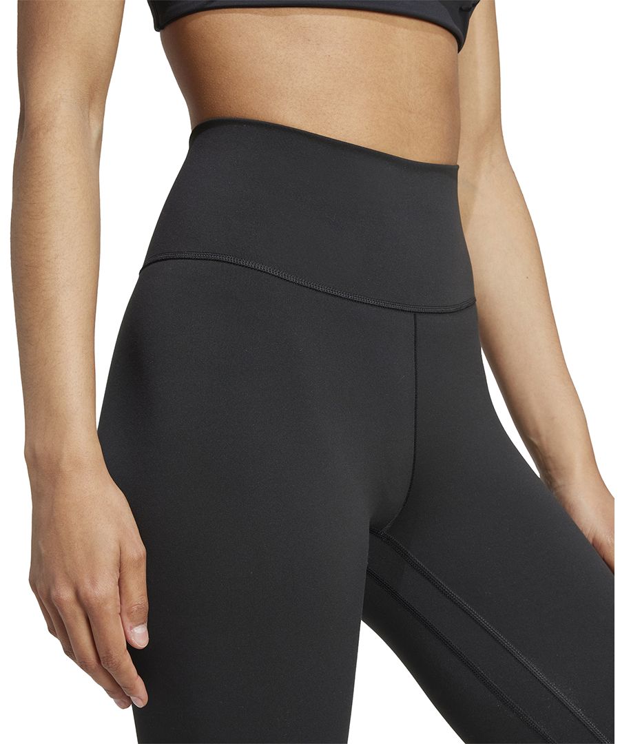 Женские леггинсы All Me с высокой талией и длиной 7/8 Adidas, Black/black — фото 4