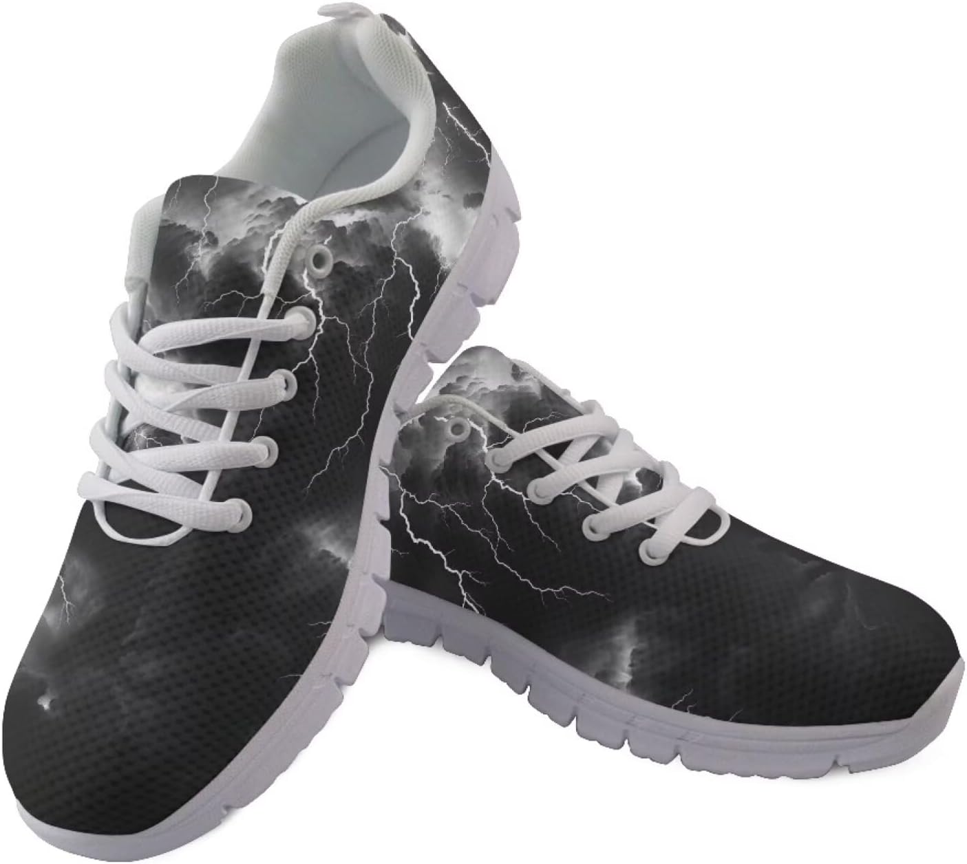 

Кроссовки Jeiento для мужчин и женщин, шнуровка, для бега по дороге, легкие сетчатые теннисные кроссовки, повседневная обувь для путешествий, черный