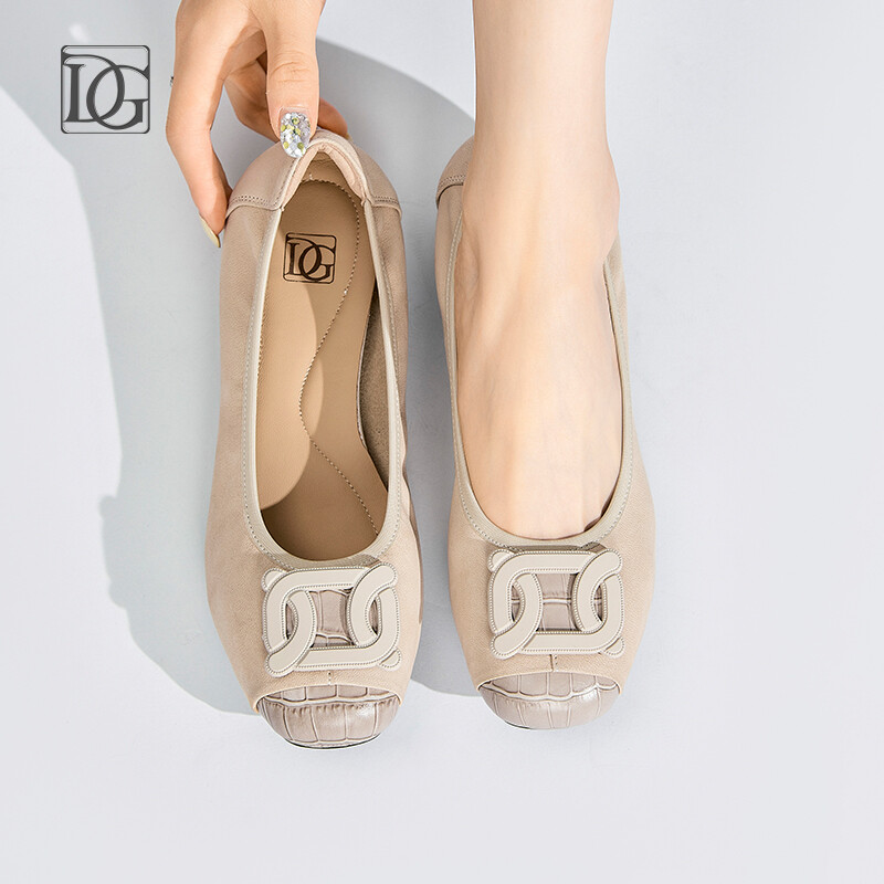 Туфли женские повседневные Women's Casual Shoes Women's Dg, цвет Apricot — фото 3