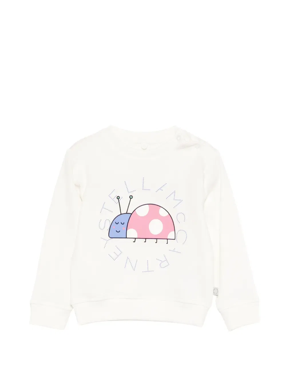 Толстовка с принтом божьей коровки Stella Mccartney Kids, белый