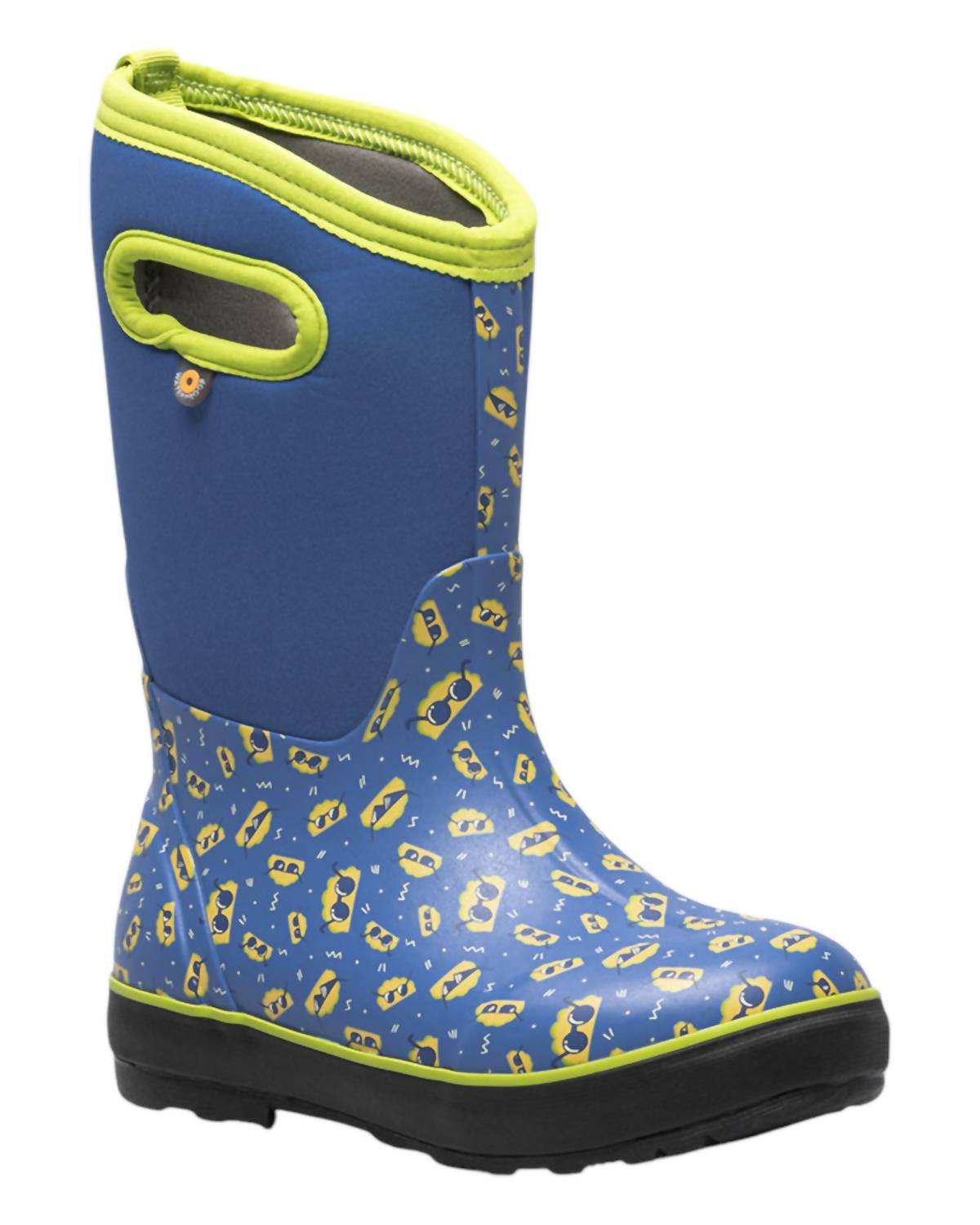 

Классические ботинки Boy's Classic Tacos в синем цвете с разноцветными вставками Bogs