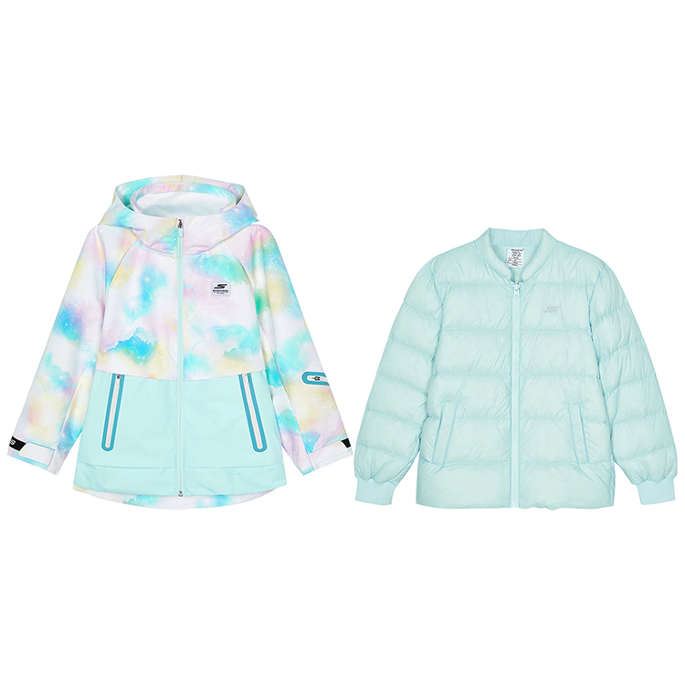 

Пуховик разноцветный мечтательное звездное небо для подростков Dreamy Starry Sky Skechers, мультиколор