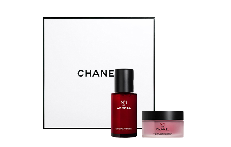 Набор для ухода за кожей Chanel N°1 de CHANEL: восстанавливающая сыворотка, 50 мл + крем для лица с экстрактом красной камелии — фото 2