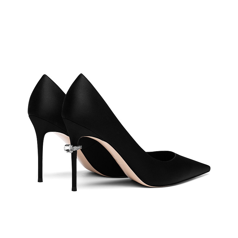 

Туфли женские на высоком каблуке Jooc, цвет Classic Black [HEEL HEIGHT 9.5CM]