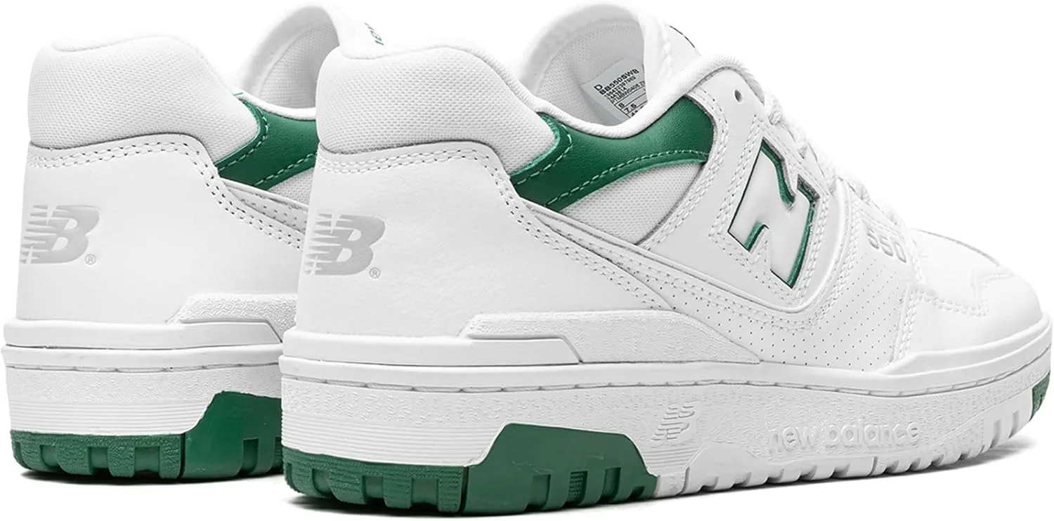 Мужские кроссовки NEW BALANCE 550 белого и зеленого цвета BB550SWB — фото 3