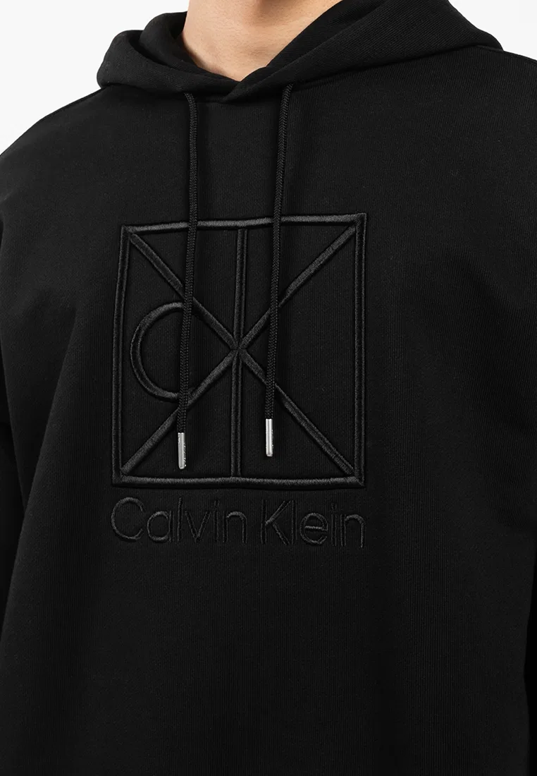 Толстовка с капюшоном, Heavy Weight Terry, Calvin Klein Jeans, черный — фото 3