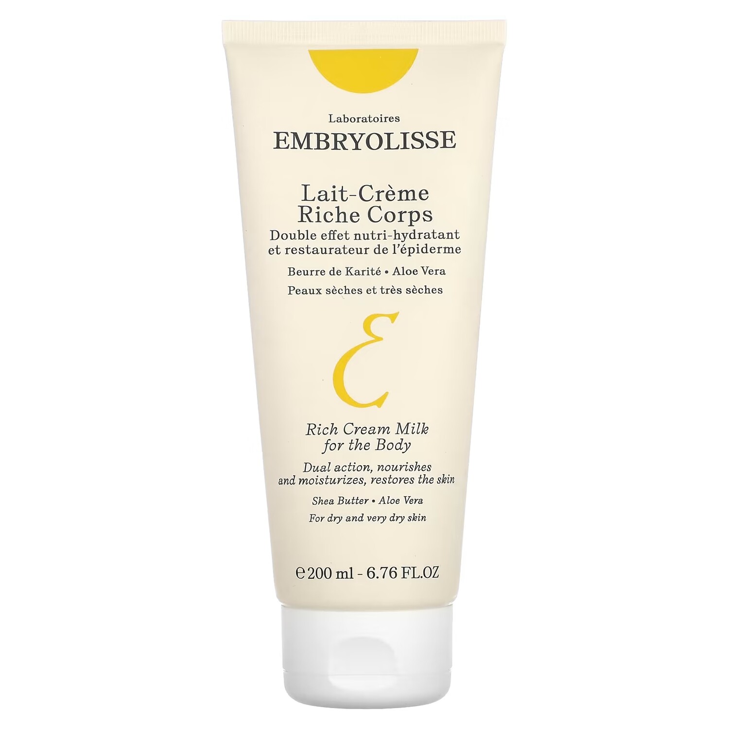 

Embryolisse Rich Cream Milk Увлажняющее средство для тела, 6,76 жидких унций (200 мл)