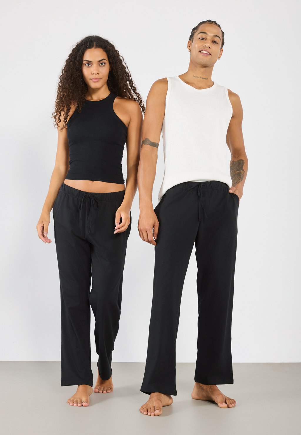 

Пижамные штаны 2 PACK UNISEX YOURTURN by Zalando, светло-серый/меланж/черный