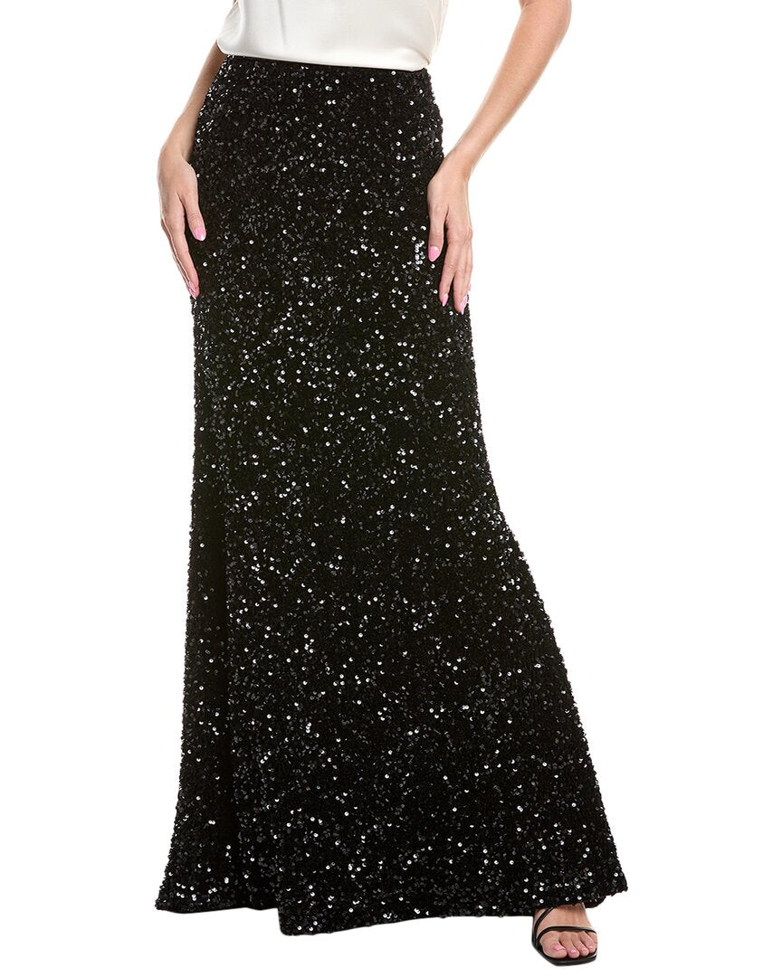 

Юбка из бархата с пайетками Rene Ruiz, черный