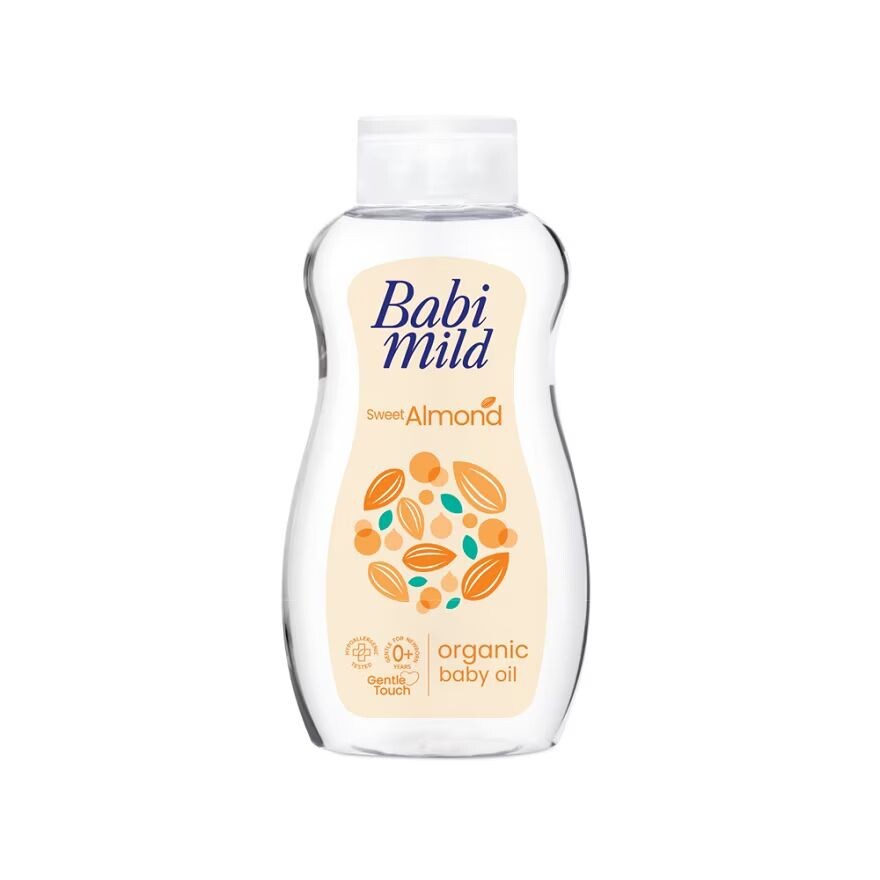 

Babimild Babi Mild Baby Oil Сладкий Миндаль Органическая Аргана 200 мл. ออยล์บำรุงผิว, Orange
