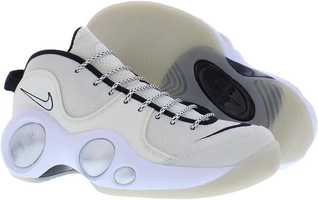 Мужские баскетбольные кроссовки Nike Air Zoom Flight 95 OG, белый/бледно-слоновая кость/черный — фото 2