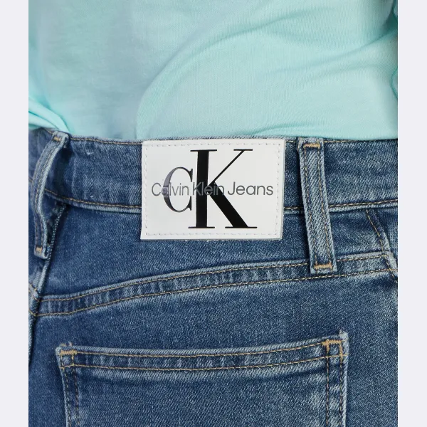 Джинсы прямого кроя высокий рост Calvin Klein, синий — фото 4