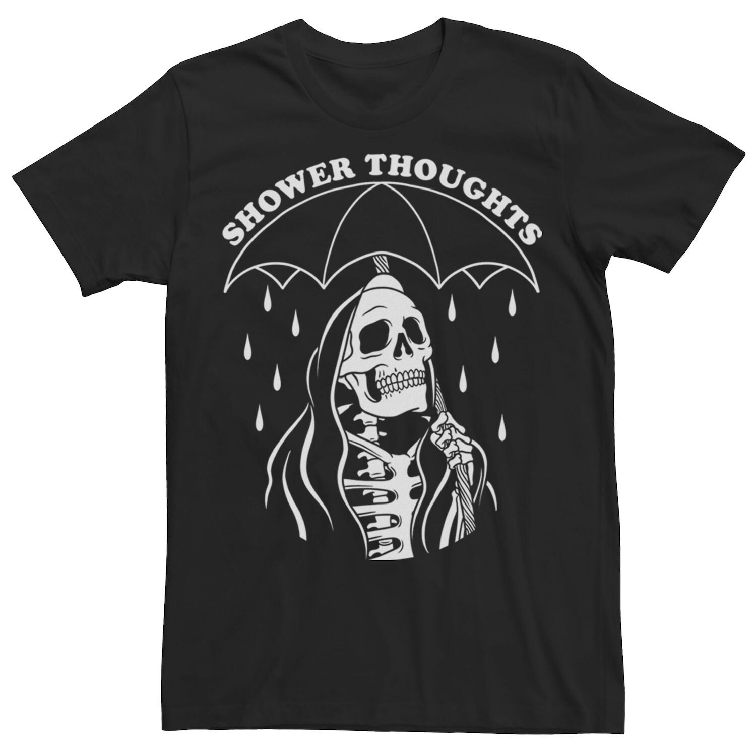 

Мужская футболка с рисунком Grim Reaper Thoughts для душа Licensed Character