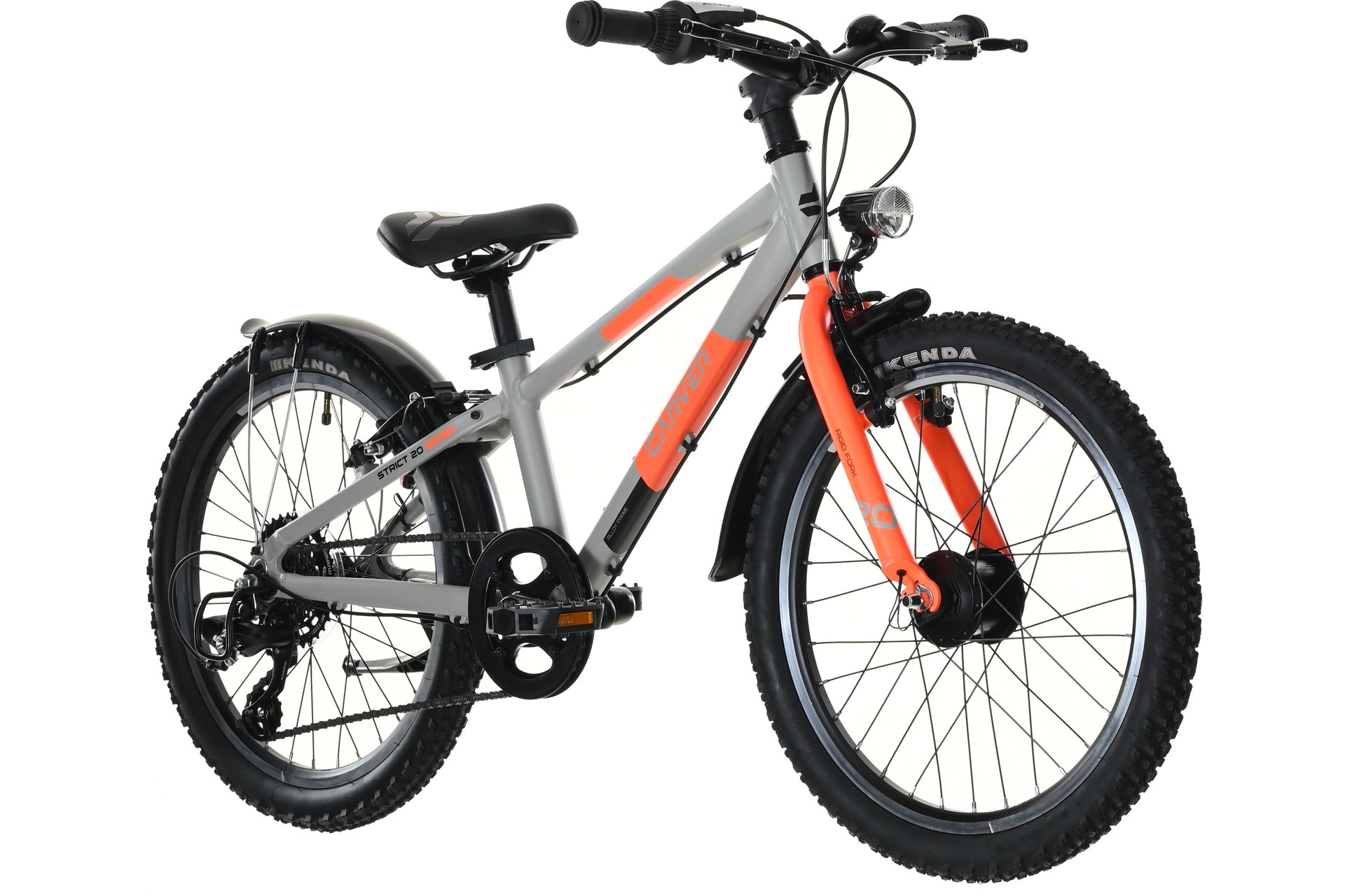 Детский велосипед Carver Strict 20 SL Street - 20 дюймов - Diamant - 2024, цвет Grau|cool grey/black/neon orange — фото 2