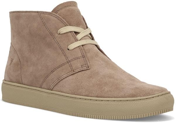 

Мужские ботинки Frye Astor Midlace Chukka, изготовленные из высококачественной итальянской кожи с резиновой подошвой, классическая шнуровка до носка, мягкий язычок и воротник для комфорта, Mushroom