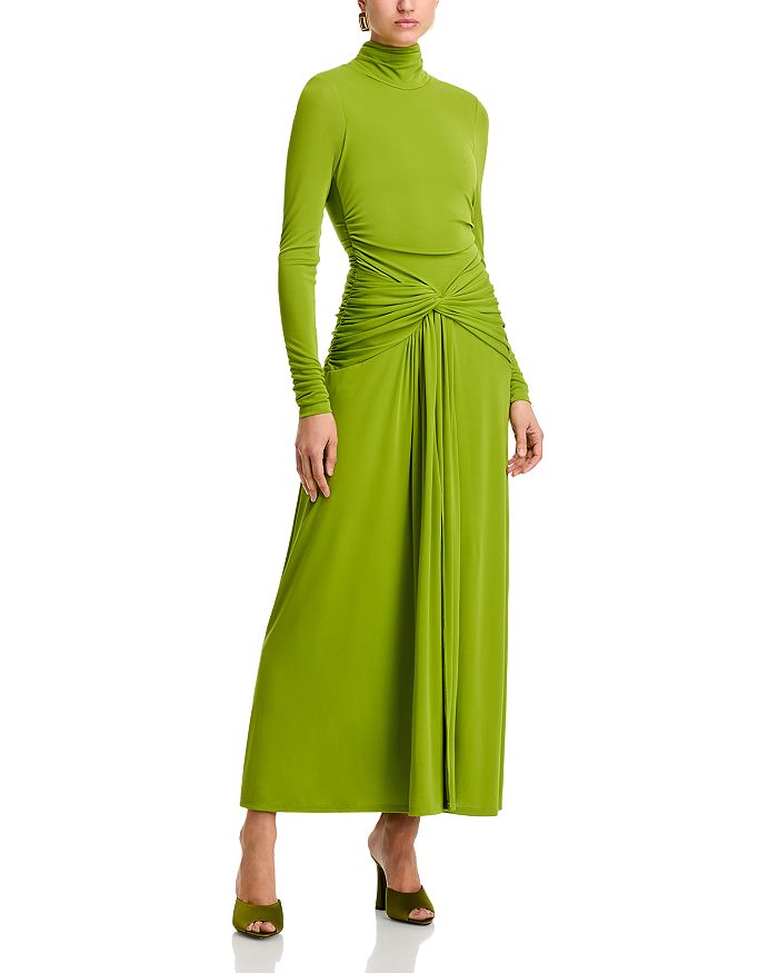 

Платье-водолазка Zahara Twist Front Cinq à Sept, зеленый