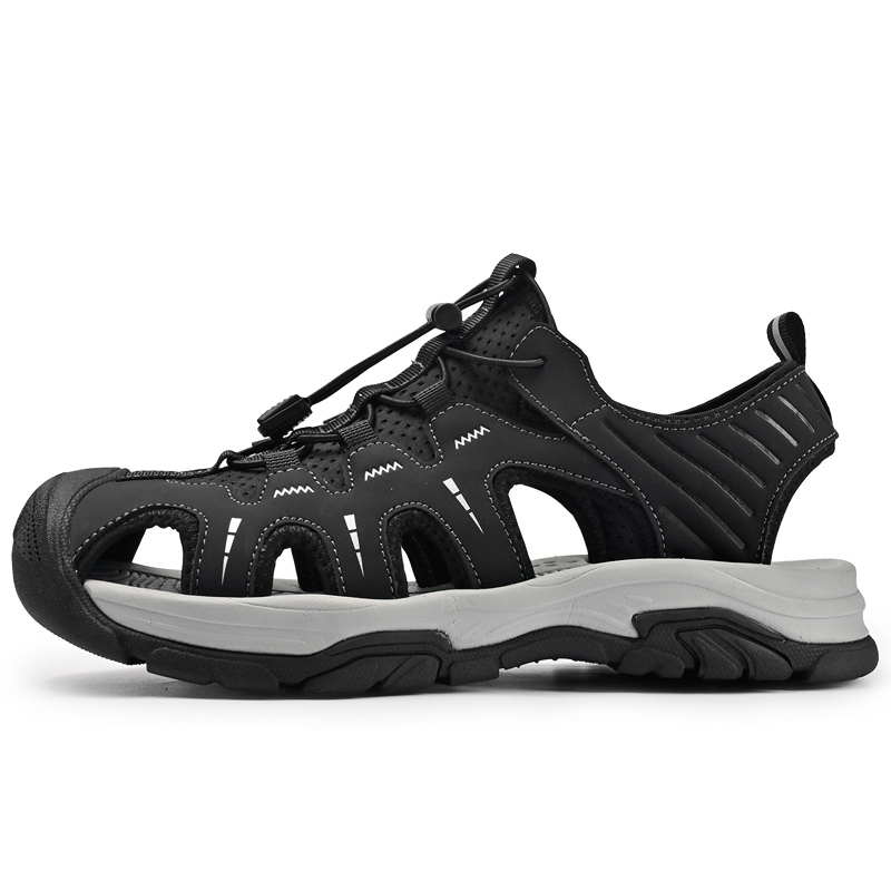 

NANJIREN Мужские туристические ботинки для речного треккинга черные, цвет Black