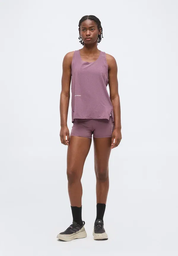 Шорты для бега Adidas Performance Adi365 hermanos koumori short running tights, цвет теневой фиги — фото 2