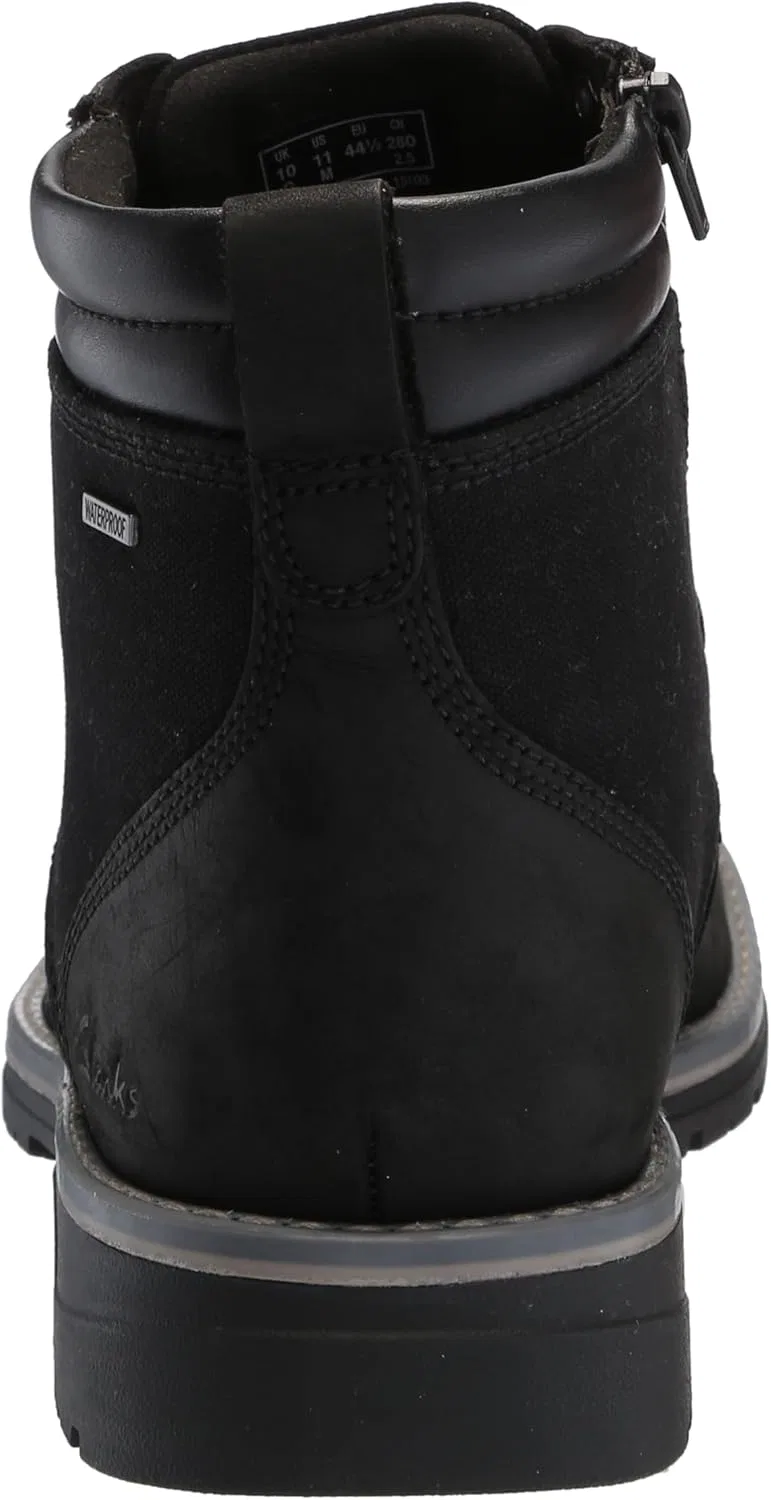 Мужские ботинки Clarks Morwell Zip Chukka, Black Leather — фото 3