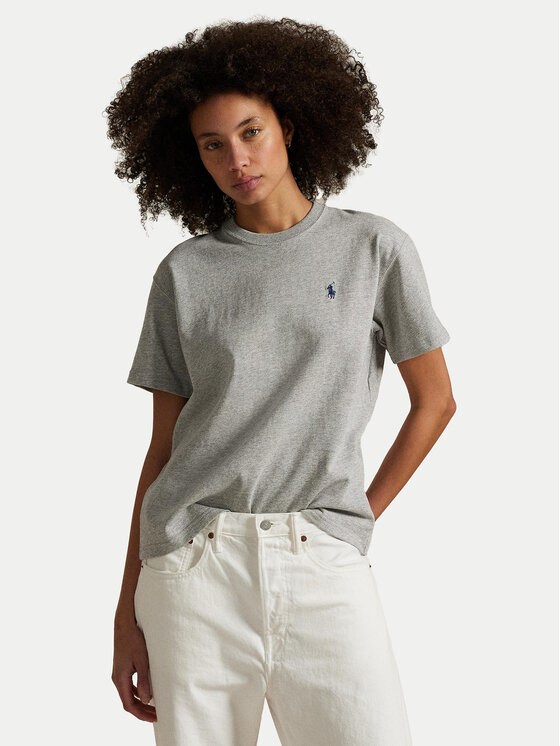 

Футболка свободного кроя 211967104003 Polo Ralph Lauren, серый