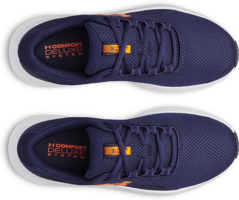 Мужские беговые кроссовки Under Armour UA Charged Surge 4, Midnight Navy Midnight Navy Solar Orange — фото 4