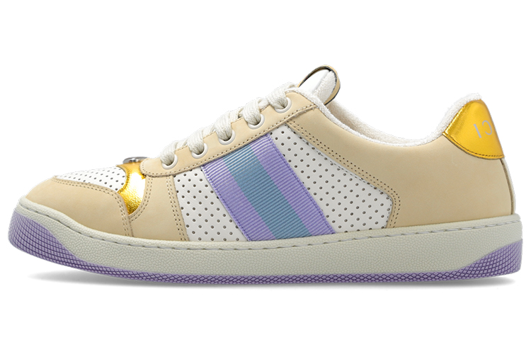 Женская футболка 'Beige Purple' Женская GUCCI, Мультиколор