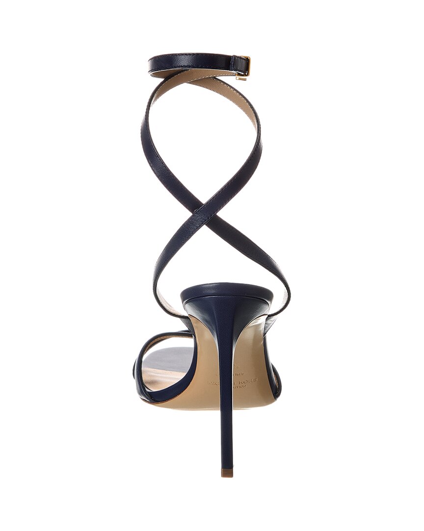 Michael Kors Collection Chrissy Runway Leather Sandal, синий — фото 3