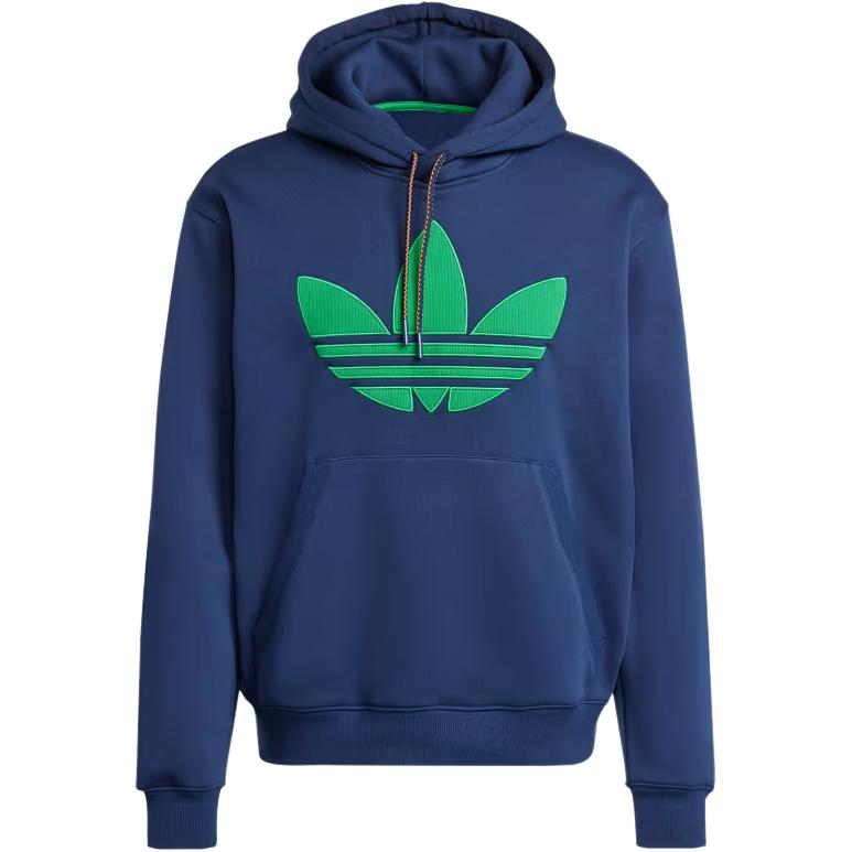 Adidas Originals Флисовая толстовка с капюшоном в стиле 70-х мужская Midnight Indigo — фото 3