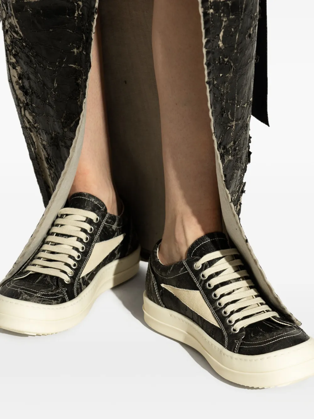Кроссовки Vintage Sneaks со вставками Rick Owens DRKSHDW, черный — фото 4