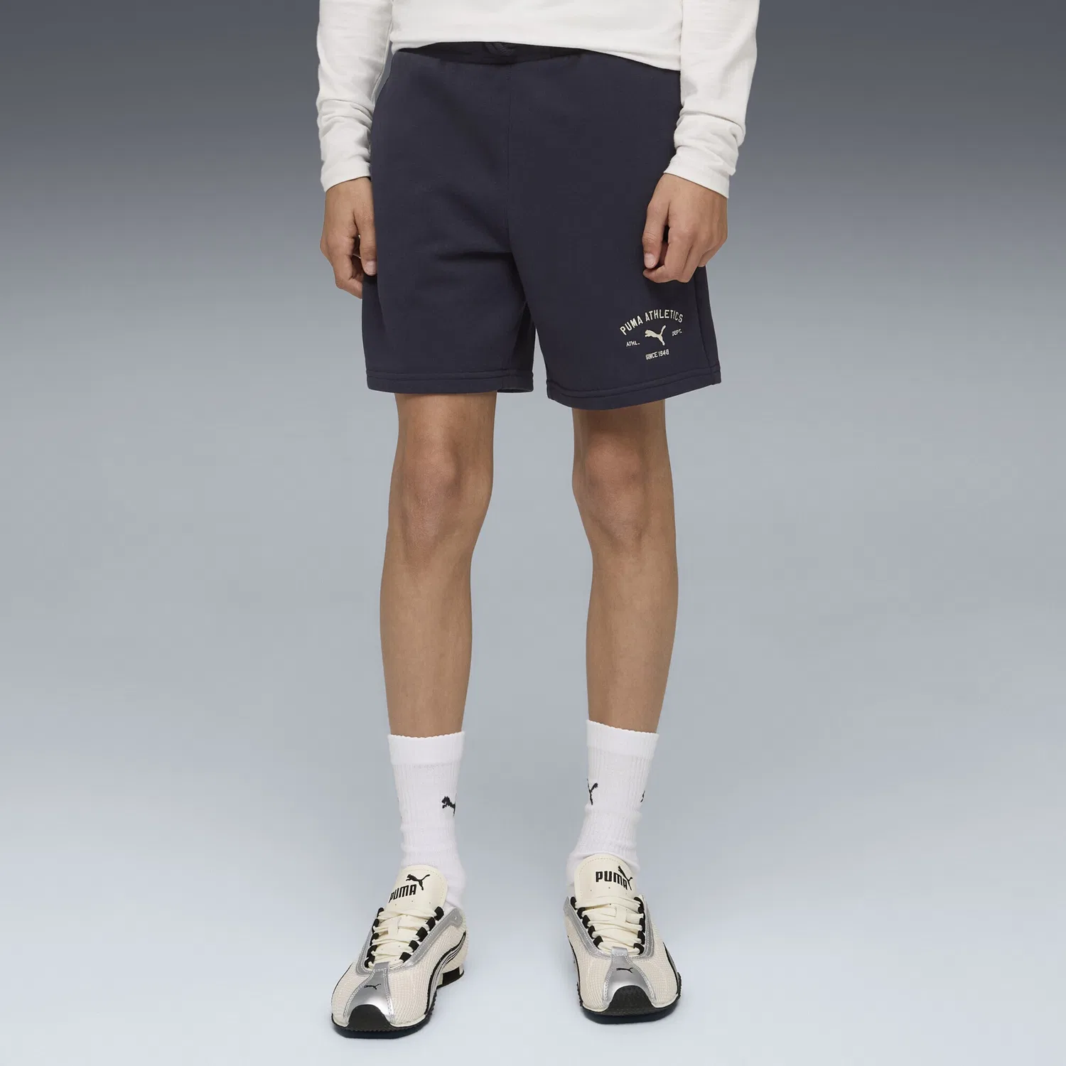 Обычные брюки Puma, Navy — фото 3