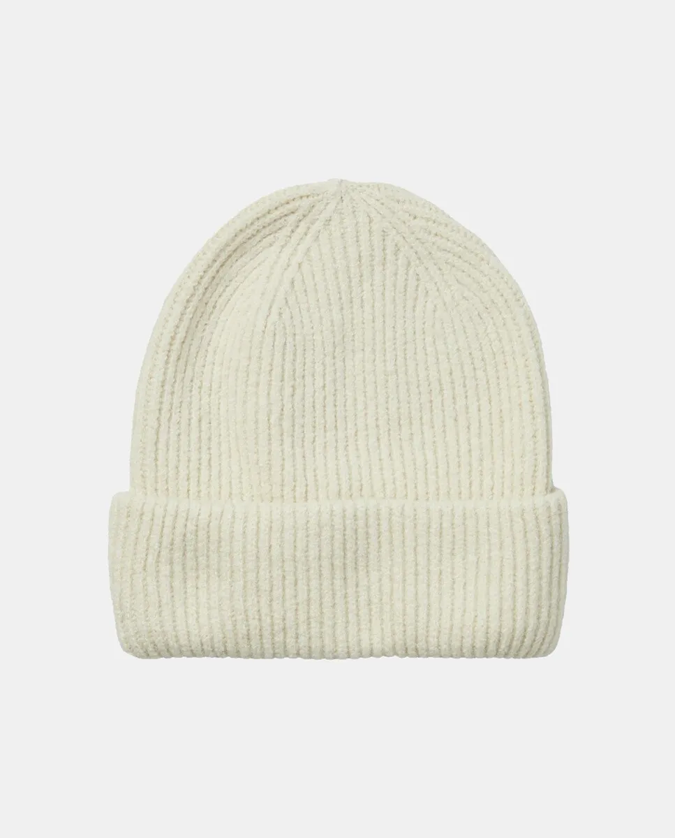 

Серая вязаная шапка-бини Pieces, светло-бежевый