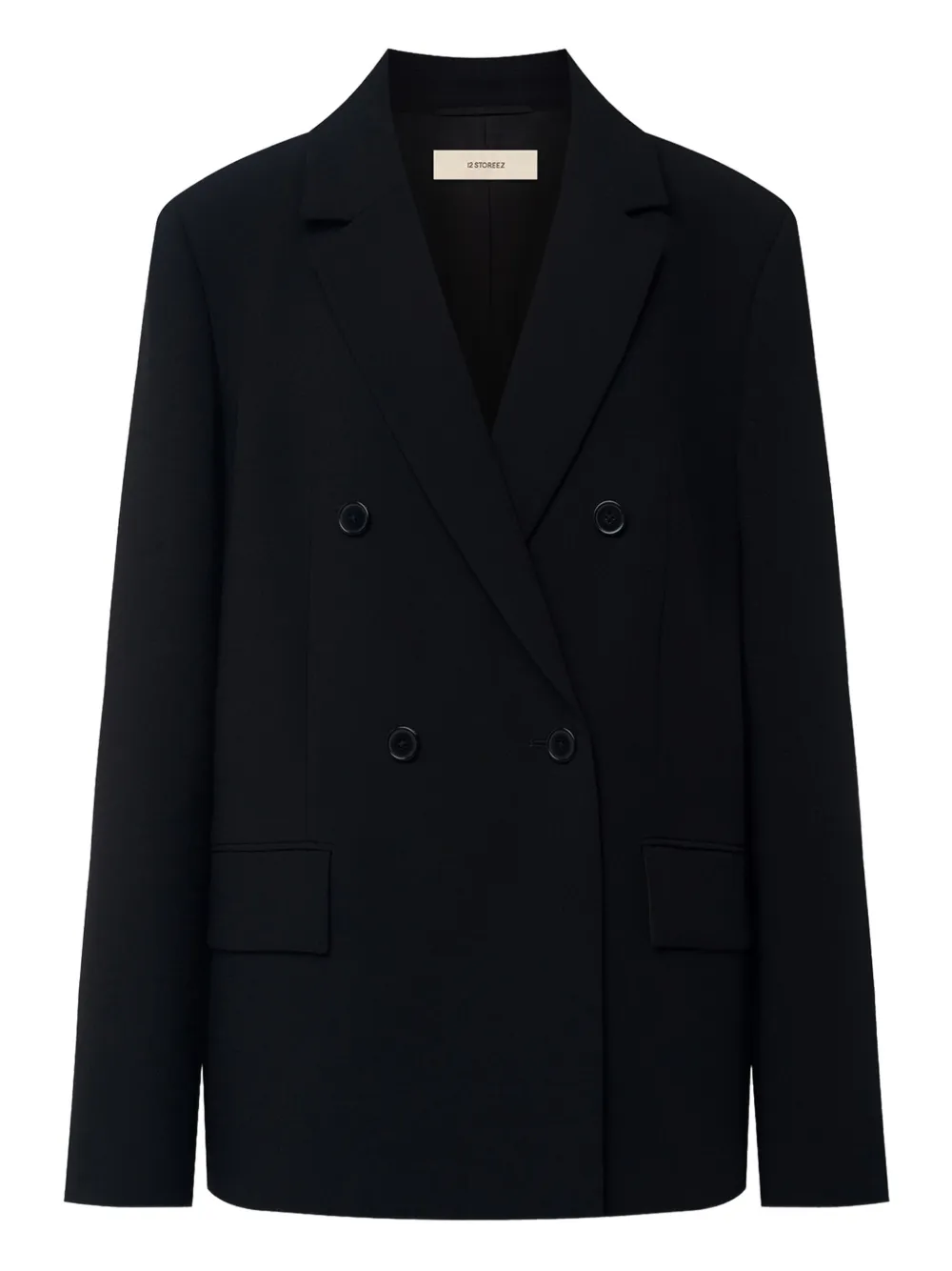 

Двубортный блейзер 12 STOREEZ, черный