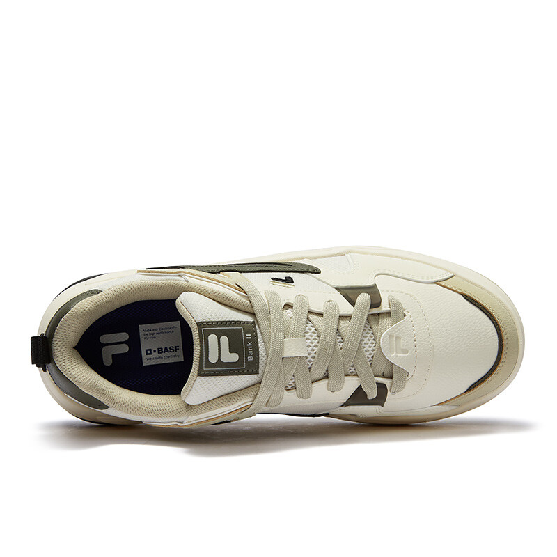 Кроссовки FILA FUSION BANK II Skateboarding Shoes Men Low-top Antique White / Tide Brown, коричневый — фото 4