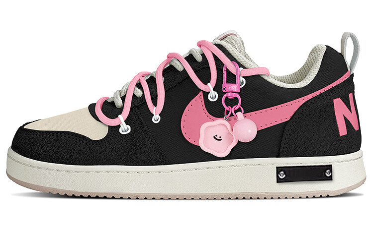 

Кроссовки Nike Court Borough Skateboarding Shoes Women's Low-top Pink, черный