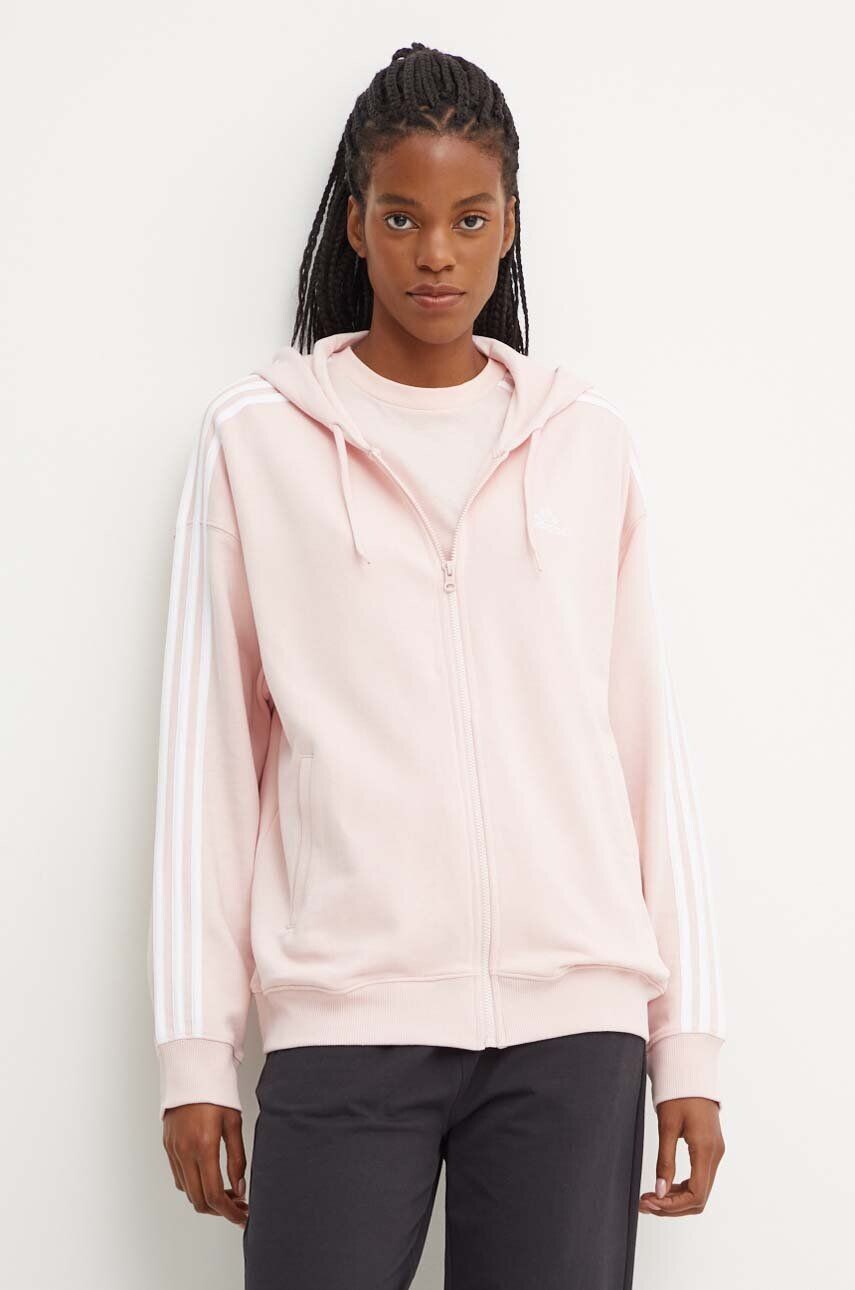 

Хлопковая толстовка adidas Essentials, розовый