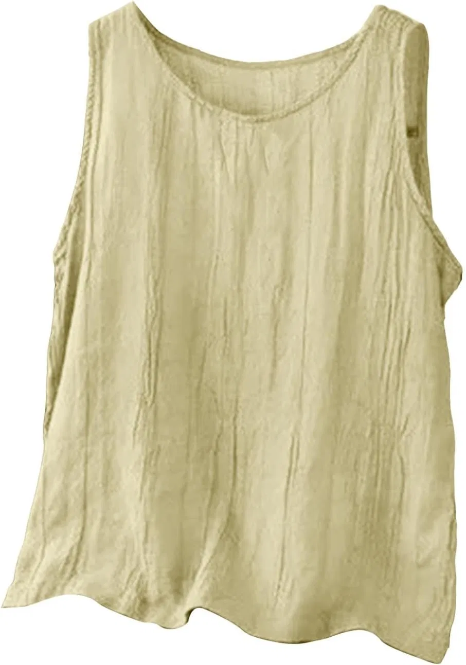 Топ Camisole, Cotton Linen, зеленый — фото 2