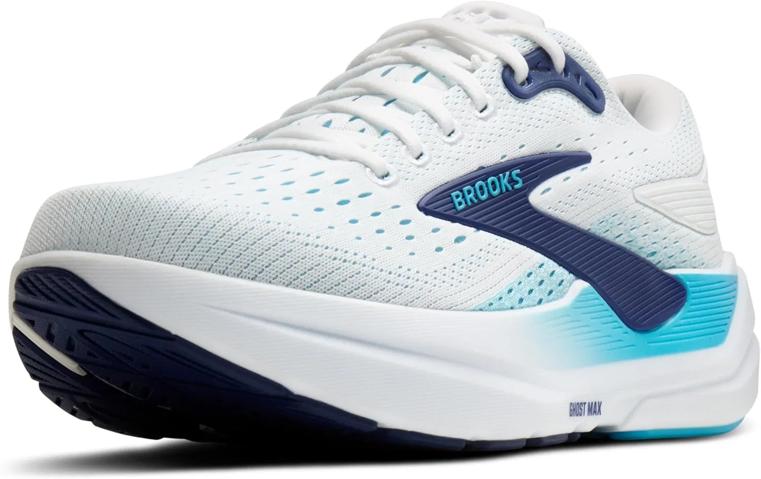 Мужские кроссовки Brooks Ghost Max 3, Bright White Beacon Blue Teal