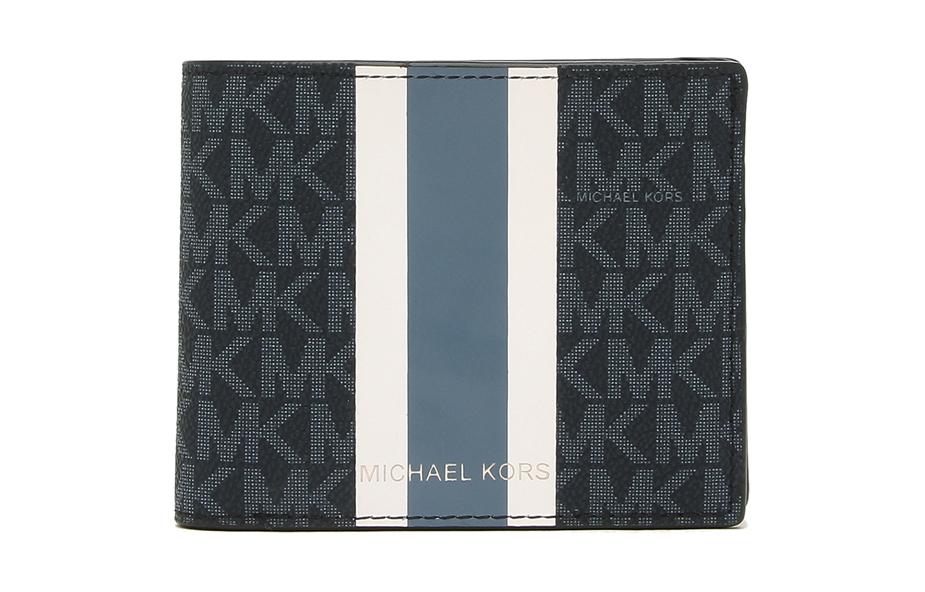 

MICHAEL KORS Кошелек из лакированного холста мужской синий