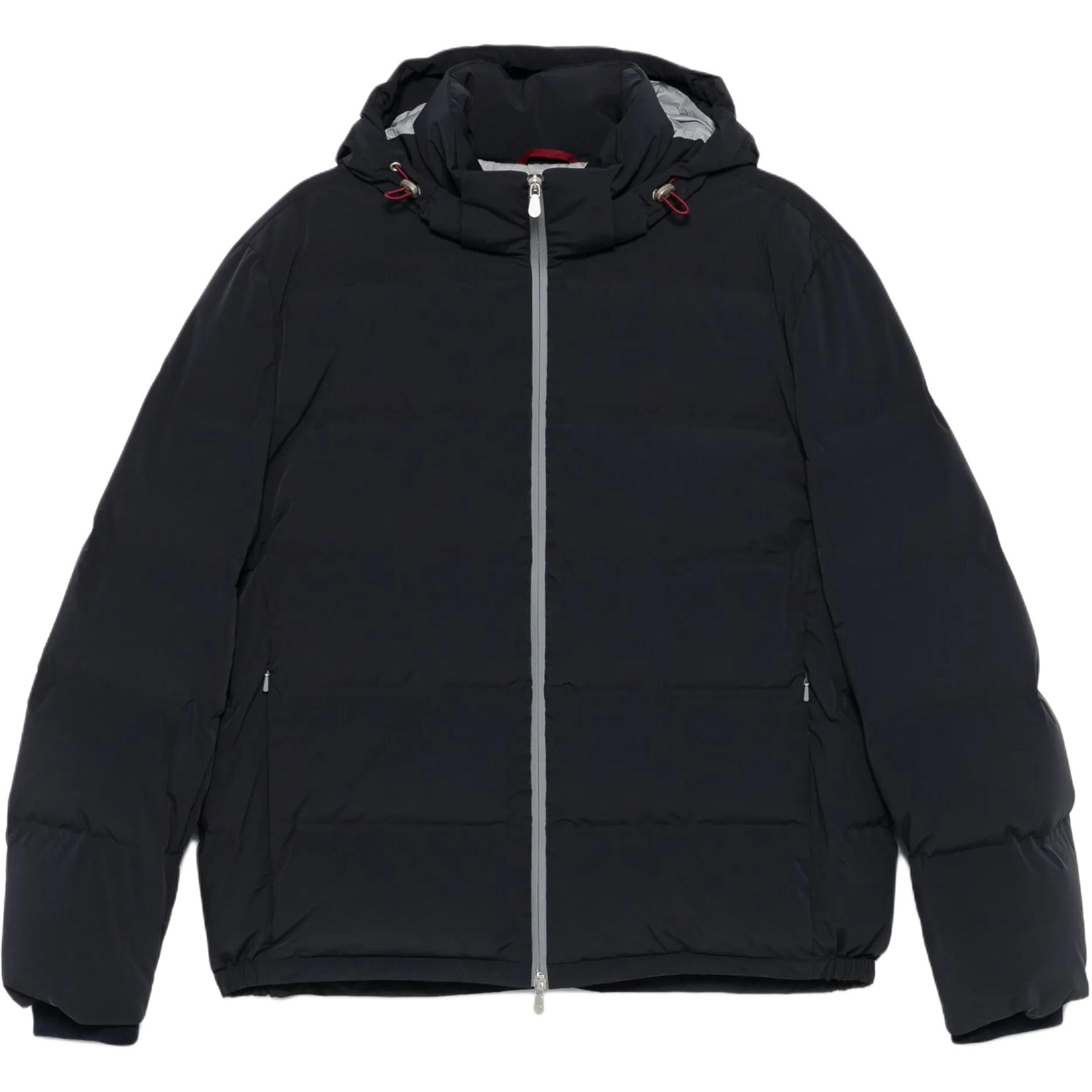 

Brunello Cucinelli Куртка утепленная с капюшоном, Blue