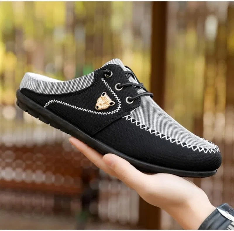 Мокасины мужские повседневные, Loafers, синий хаки SPKFHD — фото 2