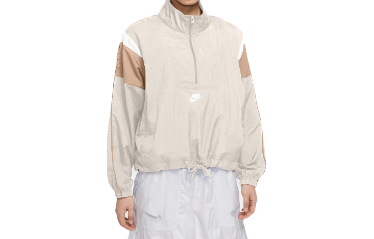 

Nike Куртка женская светло-бежевая с перламутровым отливом, Light Ivory White/Shimmering/White