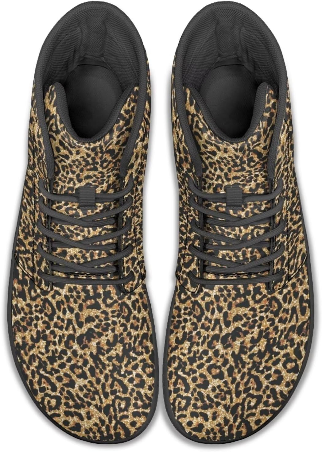 

Мужские кроссовки для бега с высоким верхом и анималистичным принтом, обувь с заземлением, широкие носки, спортивные и повседневные мужские кроссовки Watdotory, золотой
