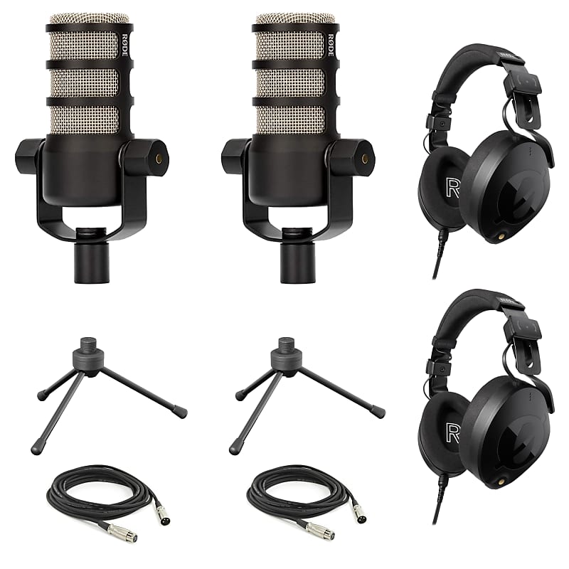 

Микрофон RODE 2x Podmic, 2x NTH-100, 2x GFW-0250, 2x XLR