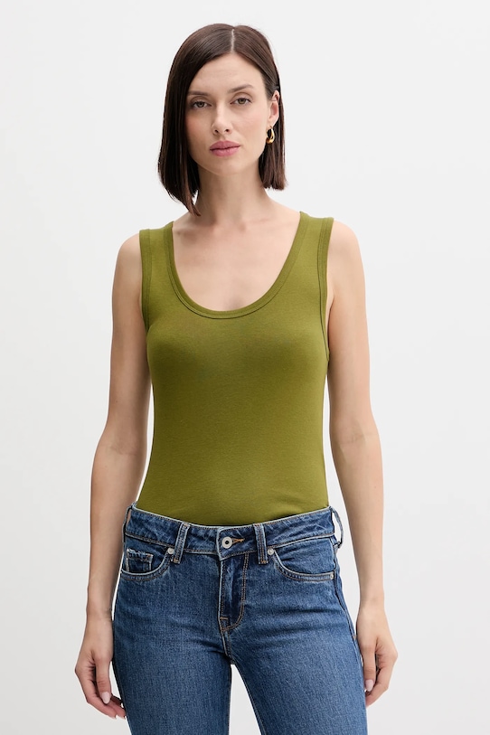 

Хлопковый топ United Colors Of Benetton, зеленый