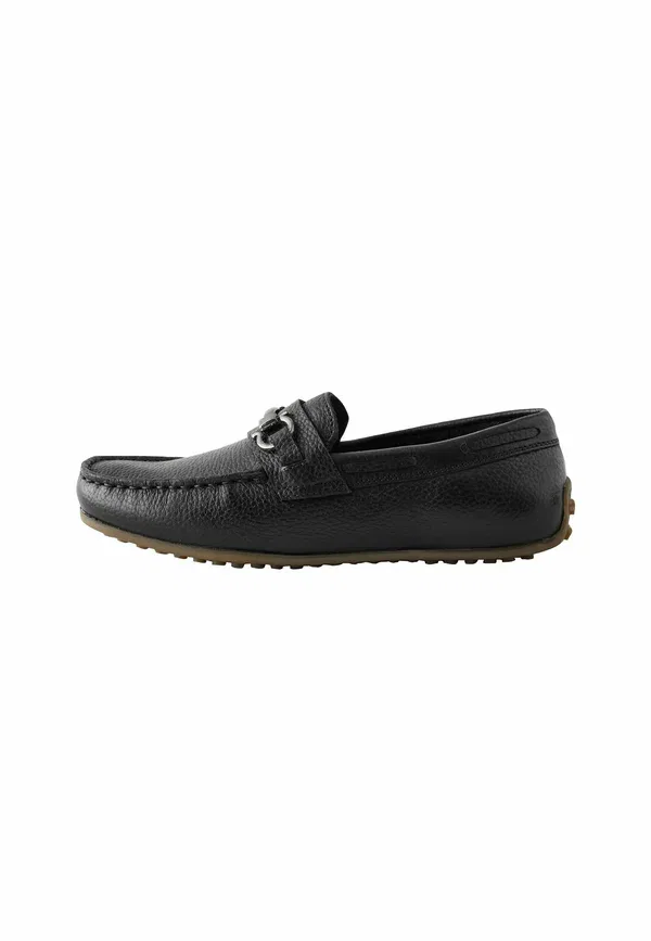 Мокасины Next, black leather snaffle, черная кожа