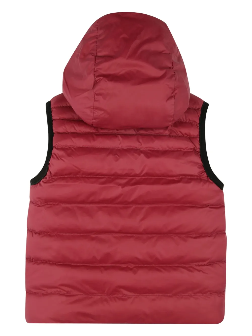 Двусторонний дутый жилет BOSS Kidswear, красный — фото 4