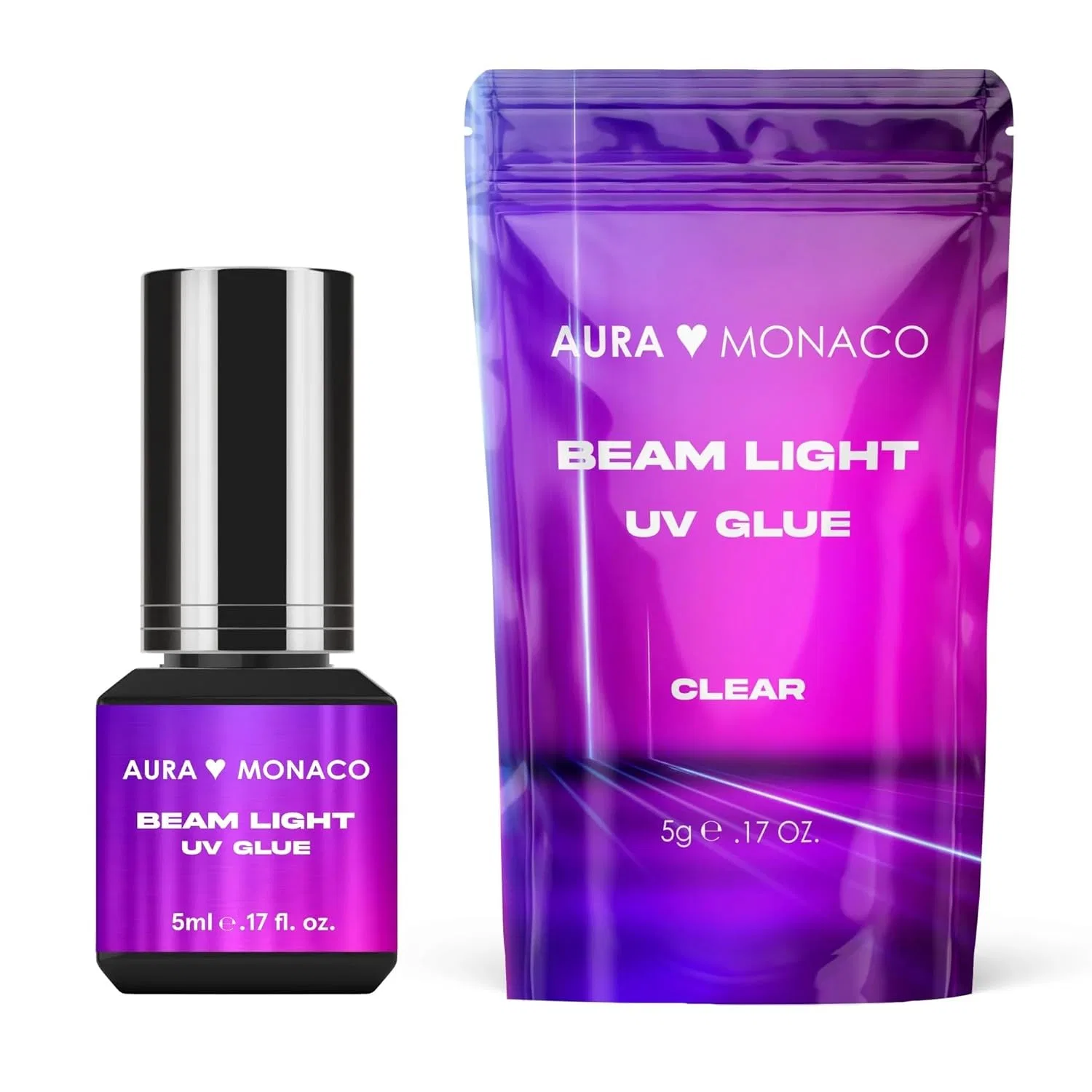 Прозрачный УФ-клей для ресниц Beam Light от AURA Monaco Aura Monaco