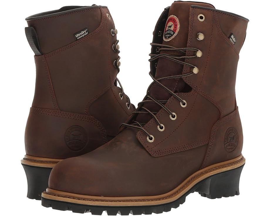 

Ботинки Irish Setter Mesabi 8" Waterproof Steel-Toe Logger Work EH, коричневый