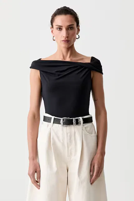 Блузка с испанским декольте Tori Twisted Clean Levi's, синий